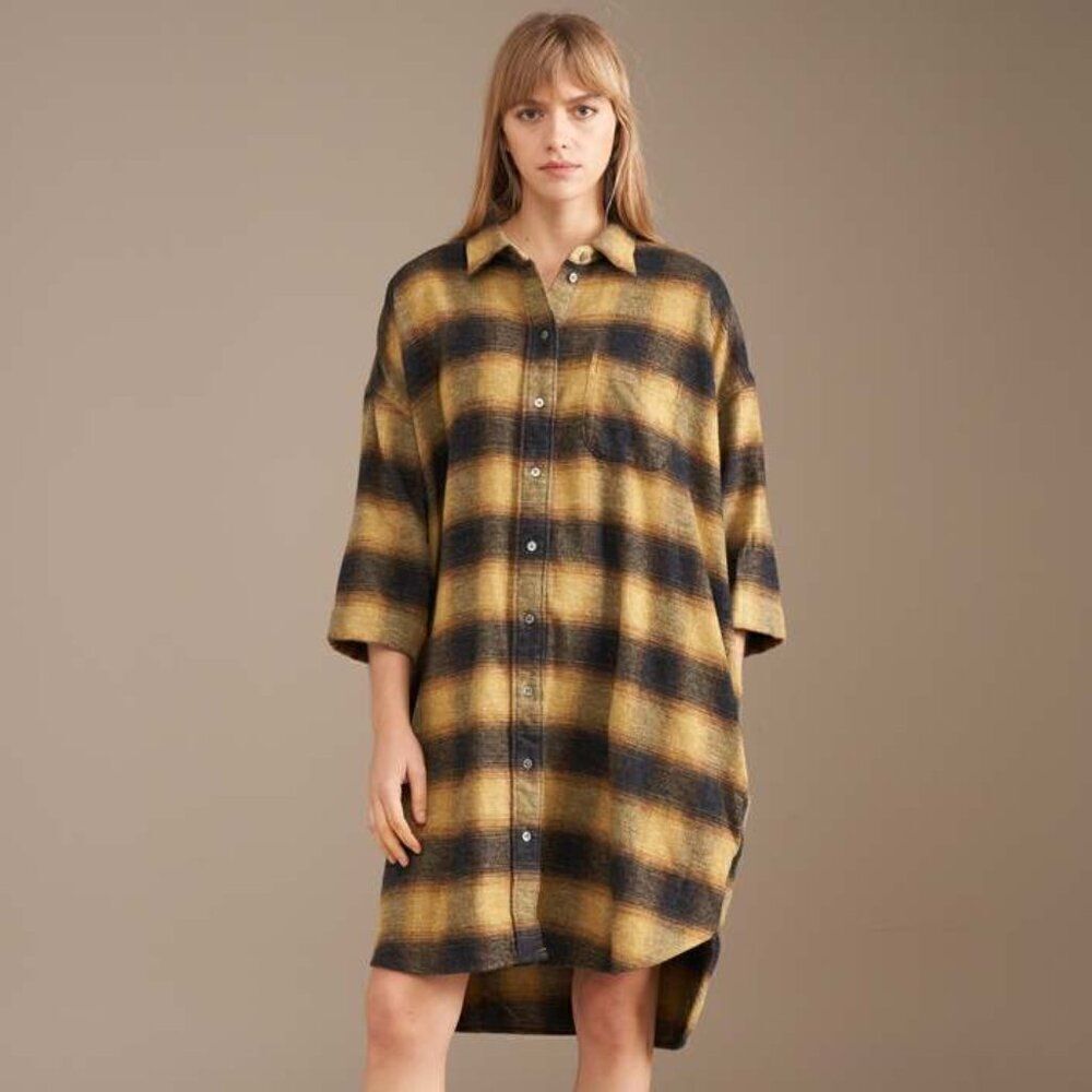 Bellerose | Gladys Shirt Dress Flannel Size 0 (Oversized, can fit size M & L)